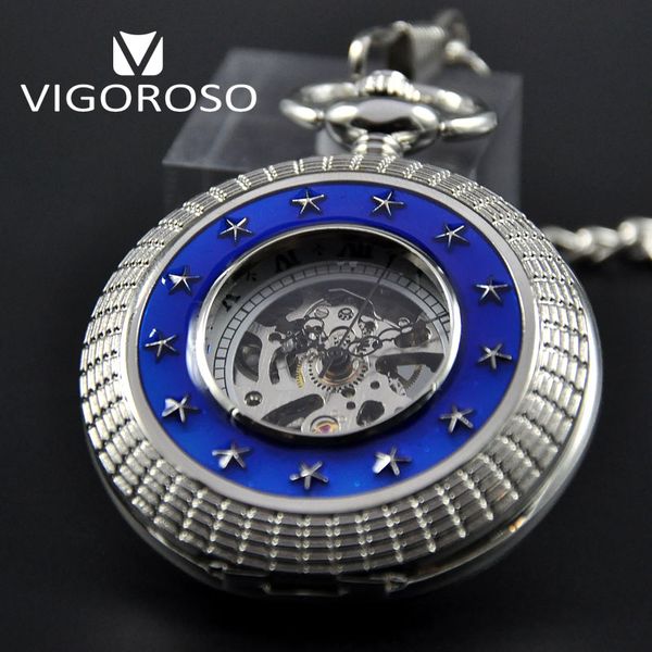 fashion style navy blue circle mechanical pocket watch hand wind skeleton roman numerals alloy steel fob chain pendant watches, Slivery;golden
fashion style navy blue circle mechanical pocket watch hand wind skeleton roman numerals alloy steel fob chain pendant watches, Slivery;golden
