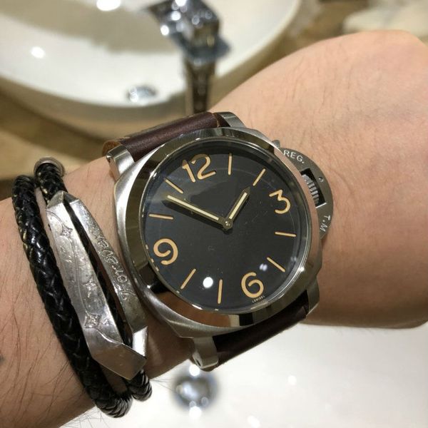 lbd men watches pam 316l stainless steel 47mm japanese mechanical movement for man automatic wristwatches special wristwatches, Slivery;brown
lbd men watches pam 316l stainless steel 47mm japanese mechanical movement for man automatic wristwatches special wristwatches, Slivery;brown