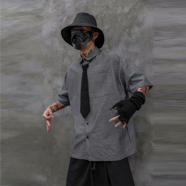 men's casual shirts 2021 summer youth loose thin section solid color five-point sleeve shirt fashion gray -xl, White;black
men's casual shirts 2021 summer youth loose thin section solid color five-point sleeve shirt fashion gray -xl, White;black
