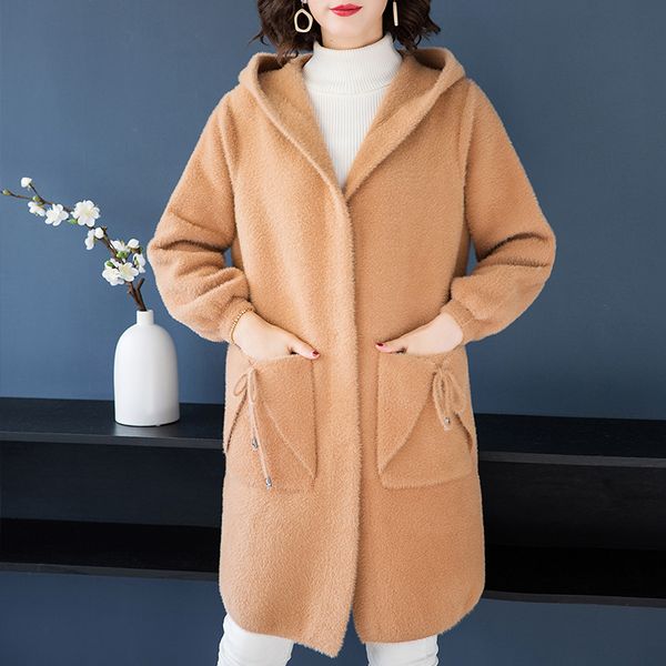brand coat fall winter women coat new solid color commuter hooded thicken warm fashion pocket lace-up long female, Black
brand coat fall winter women coat new solid color commuter hooded thicken warm fashion pocket lace-up long female, Black