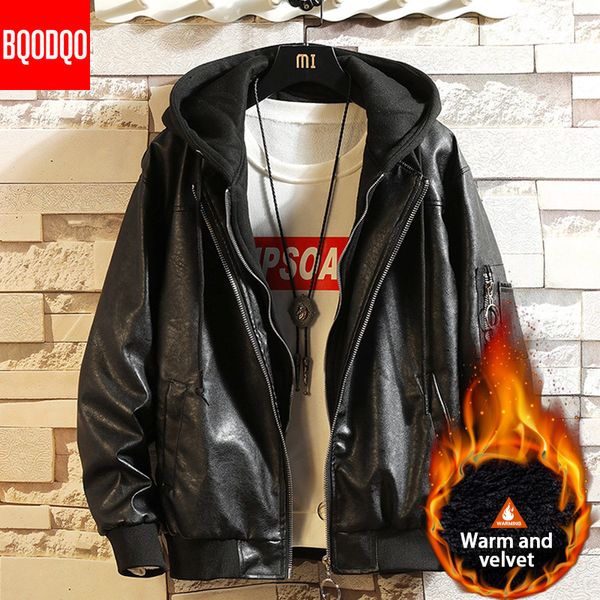 pu winter faux leather jacket men plus size thick mens hooded coats slim fit autumn black motorcycle biker design causal jackets
pu winter faux leather jacket men plus size thick mens hooded coats slim fit autumn black motorcycle biker design causal jackets