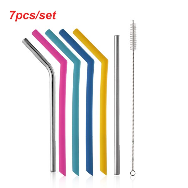 7pcs/set eco-friendly filter reusable kitchen tool drinking straws stainless steel cleaner brush kitchen bar accessories
7pcs/set eco-friendly filter reusable kitchen tool drinking straws stainless steel cleaner brush kitchen bar accessories