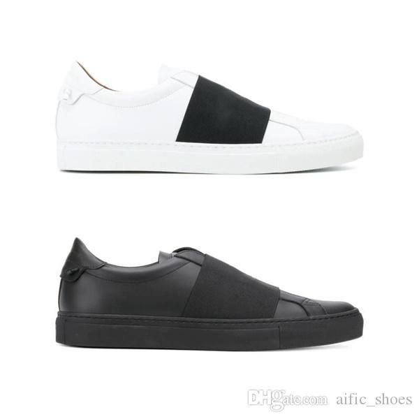 men's wide black elastic band sneaker matte white leather women platform red pink colors trainers party wedding webbing shoes with box us11
men's wide black elastic band sneaker matte white leather women platform red pink colors trainers party wedding webbing shoes with box us11