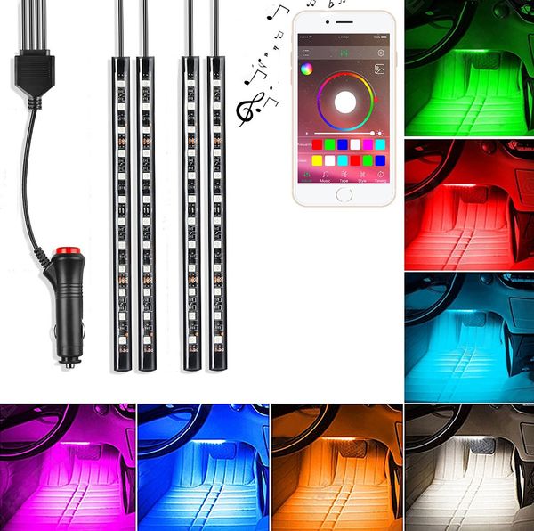 4pcs car led light bar, usb / cigarette lighter interface, app / remote control voice control. multicolor car atmosphere light
4pcs car led light bar, usb / cigarette lighter interface, app / remote control voice control. multicolor car atmosphere light