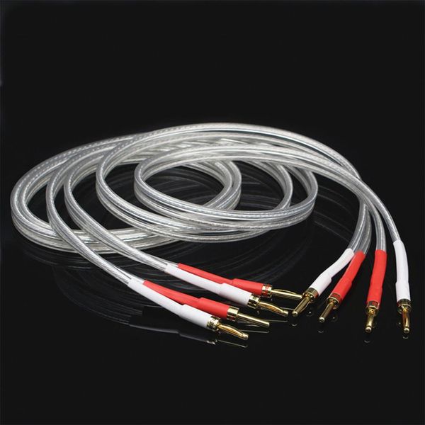 6n copper silver-plated home speaker cable front cable with gold banana plug speaker wire for hi-fi systems
6n copper silver-plated home speaker cable front cable with gold banana plug speaker wire for hi-fi systems