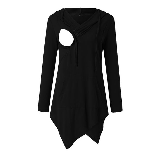 women maternity sweatshirt maternity long sleeve irregular hem hoodie nursing sweatshirts for breastfeeding winter clothes, White
women maternity sweatshirt maternity long sleeve irregular hem hoodie nursing sweatshirts for breastfeeding winter clothes, White