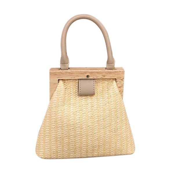 retro woven straw bag wooden handle clip bag buckle women shoulder messenger clutch purse female lady handbag beige
retro woven straw bag wooden handle clip bag buckle women shoulder messenger clutch purse female lady handbag beige