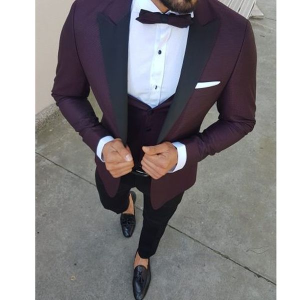 burgundy tuxedo jacket formal suit black peaked lapel wedding tuxedos groom suits for wedding 3 pieces mens wedding suits jacket+pants+vest, Black;gray
burgundy tuxedo jacket formal suit black peaked lapel wedding tuxedos groom suits for wedding 3 pieces mens wedding suits jacket+pants+vest, Black;gray