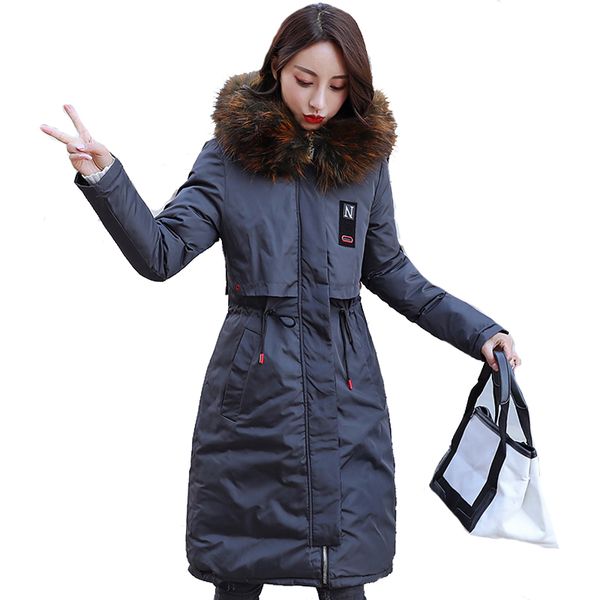2018 new arrival winter jacket women long cotton padded outerwear womens coat parka with colorful fur female hooded jackets, Black
2018 new arrival winter jacket women long cotton padded outerwear womens coat parka with colorful fur female hooded jackets, Black