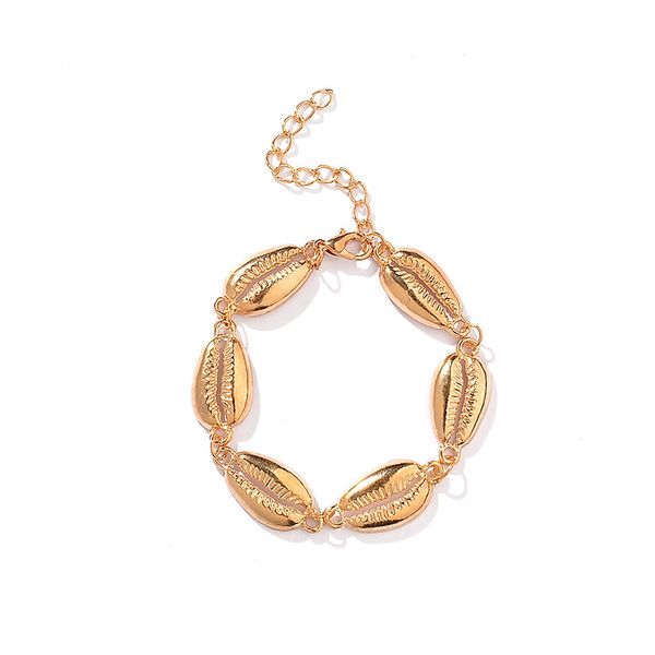 10pcs/lot bohemian style alloy shell charm bracelet chain hand ornaments female simple wrist bracelet jewelry, Black
10pcs/lot bohemian style alloy shell charm bracelet chain hand ornaments female simple wrist bracelet jewelry, Black