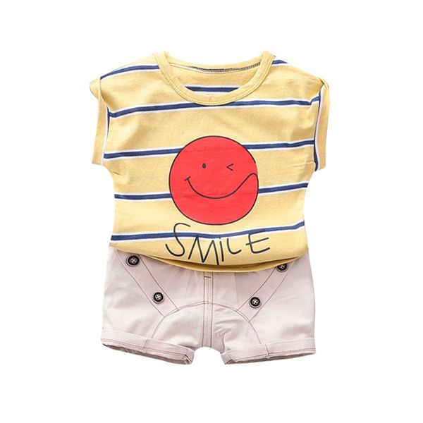multicolor 2pcs/set summer children baby boys casual sleeveless cartoon smile print vest +shorts suits costume set, White
multicolor 2pcs/set summer children baby boys casual sleeveless cartoon smile print vest +shorts suits costume set, White
