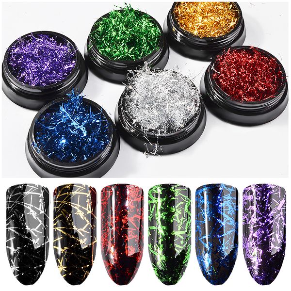 6 colors nail strip nail art 3d decoration metal wire line mirror flakies set uv gel decoration accessories, Black
6 colors nail strip nail art 3d decoration metal wire line mirror flakies set uv gel decoration accessories, Black