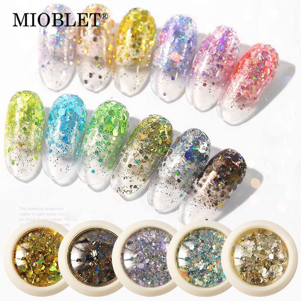 1 set 6 boxes irregular glitter laser nail sequins diy nail art decorations 3d colorful gradient rainbow shiny flake, Silver;gold
1 set 6 boxes irregular glitter laser nail sequins diy nail art decorations 3d colorful gradient rainbow shiny flake, Silver;gold