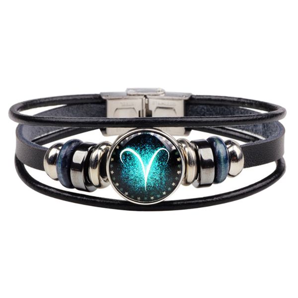 punk 12 constellation bracelet braided bangle men women wristband jewelry, Golden;silver
punk 12 constellation bracelet braided bangle men women wristband jewelry, Golden;silver