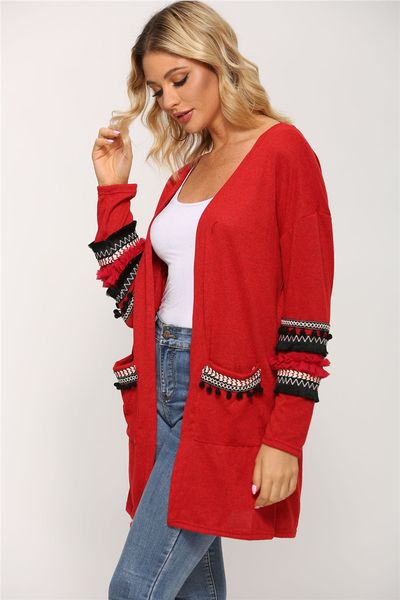 ruffle sleeve winter womens sweaters panelled contrast color long sleeve cardigan womens designer sweaters with pockets autumn, White;black
ruffle sleeve winter womens sweaters panelled contrast color long sleeve cardigan womens designer sweaters with pockets autumn, White;black