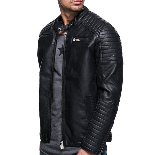 aliexpress supply of goods western style men fashion and personality windproof locomotive leather coat jacket py65, Black
aliexpress supply of goods western style men fashion and personality windproof locomotive leather coat jacket py65, Black