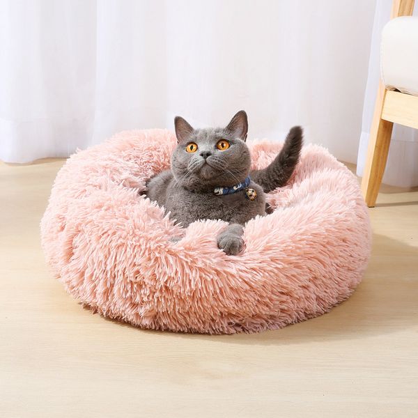 doghouse cathouse winter plush cat sleeping bed pet supplies round pethouse