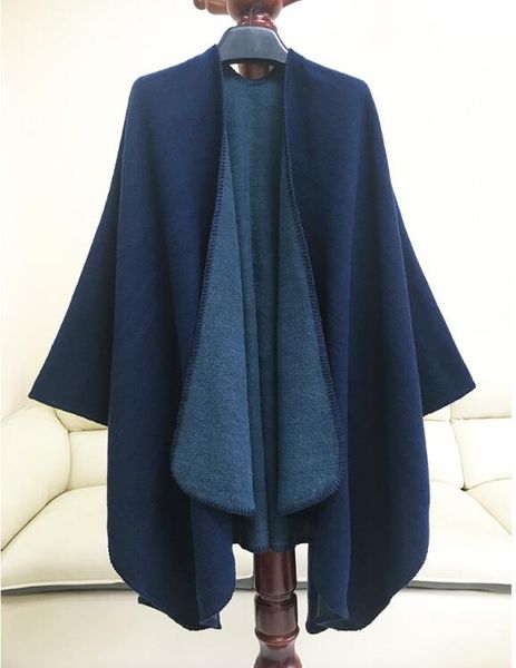drop shopping mimics cashmere women's cape cloak shawl cappa wraps tippet scarf women's winter navy plain casual warm cheap, Black
drop shopping mimics cashmere women's cape cloak shawl cappa wraps tippet scarf women's winter navy plain casual warm cheap, Black
