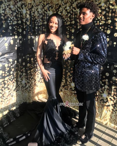black appliqued mermaid prom dress 2019 african backless evening long formal party gown with feather plus size custom made bc1766
black appliqued mermaid prom dress 2019 african backless evening long formal party gown with feather plus size custom made bc1766