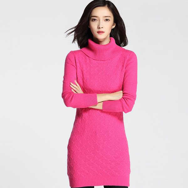 new fashion women thick twist turtleneck cashmere pullovers knitted solid regular long sweater dress -mk16015, White;black
new fashion women thick twist turtleneck cashmere pullovers knitted solid regular long sweater dress -mk16015, White;black