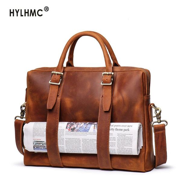 new men's crazy horse leather handbag genuine leather briefcase large capacity men lapbag cowhide shoulder diagonal bags
new men's crazy horse leather handbag genuine leather briefcase large capacity men lapbag cowhide shoulder diagonal bags