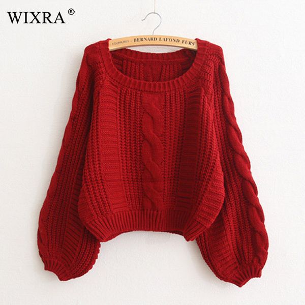 wixra winter spring sweet loose sweater pullovers for women o neck lantern long sleeve warm sweaters, White;black
wixra winter spring sweet loose sweater pullovers for women o neck lantern long sleeve warm sweaters, White;black