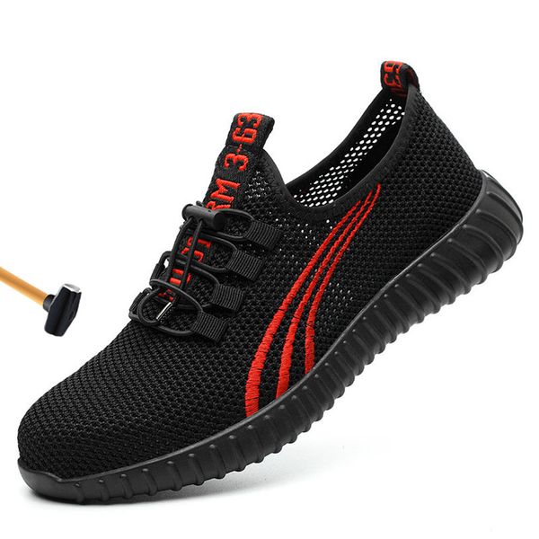 breathable men steel toe work safety boot summer work shoes for men anti-smashing construction sneaker safety shoes male, Black
breathable men steel toe work safety boot summer work shoes for men anti-smashing construction sneaker safety shoes male, Black
