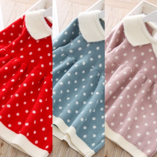 children's clothing children's clothing 2019 girl's skirt polka dot sweater mink velvet baby sweater 2615, Blue
children's clothing children's clothing 2019 girl's skirt polka dot sweater mink velvet baby sweater 2615, Blue