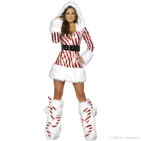 costume designer stage dress xmas santa clause costumes women christmas striped, Black;red
costume designer stage dress xmas santa clause costumes women christmas striped, Black;red
