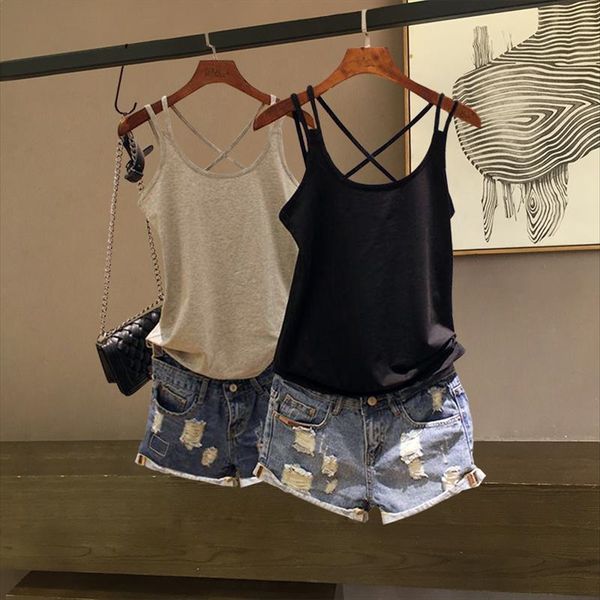 shoulder vest straps vest t-shirt women's base sleeveless unbacked inside and outside black women's ins fashion, White
shoulder vest straps vest t-shirt women's base sleeveless unbacked inside and outside black women's ins fashion, White