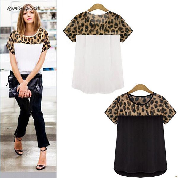 женская мода блузки рубашка blusa рубашка с леопардовым принтом шифон с короткими рукавами женский шифон топ feminina плюс размер, White
женская мода блузки рубашка blusa рубашка с леопардовым принтом шифон с короткими рукавами женский шифон топ feminina плюс размер, White