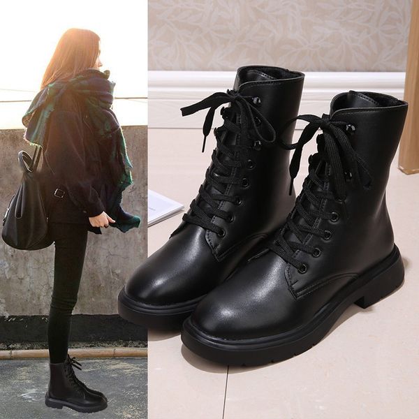 shoes boots women new 2019 booties ladies low heels booties clogs platform luxury designer lace up round toe winter footwear, Black
shoes boots women new 2019 booties ladies low heels booties clogs platform luxury designer lace up round toe winter footwear, Black