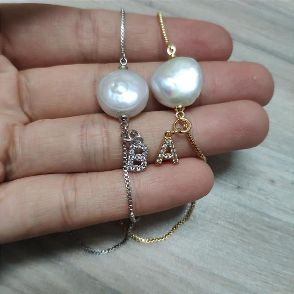 link, chain tiny initial 26 alphabet letter name pendant charm freshwater pearl bead dainty link bracelet for women wedding birthday jewelry, Black
link, chain tiny initial 26 alphabet letter name pendant charm freshwater pearl bead dainty link bracelet for women wedding birthday jewelry, Black