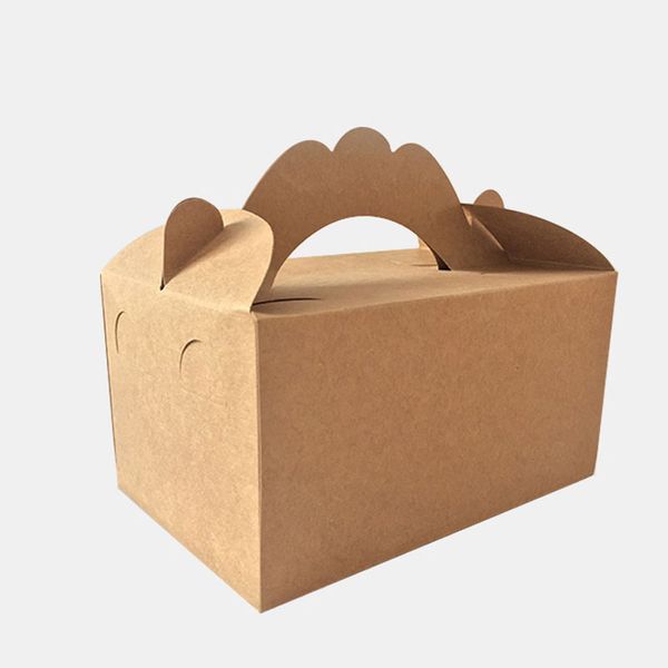kraft paper baking cake box with handle carton portable cookie container for kitchen bread storage
kraft paper baking cake box with handle carton portable cookie container for kitchen bread storage