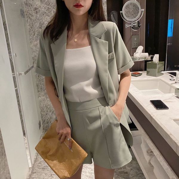 women's suits & blazers 2021 two piece suit, and short pants casual sleeve solid color f5349, White;black
women's suits & blazers 2021 two piece suit, and short pants casual sleeve solid color f5349, White;black