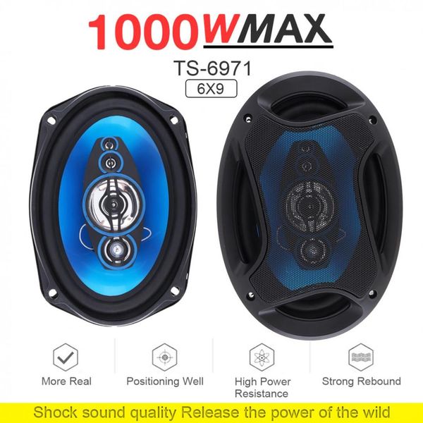 1 pair 6x9 inch 1000w 2 way car coaxial auto audio music stereo full range frequency hifi speakers non-destructive installation
1 pair 6x9 inch 1000w 2 way car coaxial auto audio music stereo full range frequency hifi speakers non-destructive installation