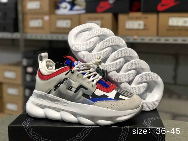 Men 2019 chain medu a neaker chain linked reaction trainer lightweight women outdoor runner lover ca ual hoe 36 45
Men 2019 chain medu a neaker chain linked reaction trainer lightweight women outdoor runner lover ca ual hoe 36 45