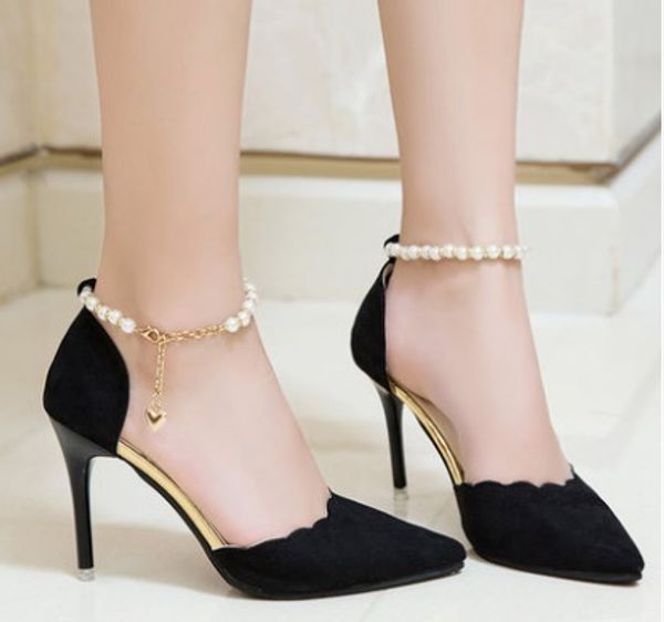 high-heeled shoes female fashion hollow with sandals 2019 summer korean version of the thin breathable shoes women pumps, Black
high-heeled shoes female fashion hollow with sandals 2019 summer korean version of the thin breathable shoes women pumps, Black
