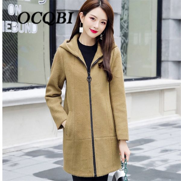2018 korean women zipper cape hood coat casual collge elegant slimming streetwear khaki coat, Black
2018 korean women zipper cape hood coat casual collge elegant slimming streetwear khaki coat, Black