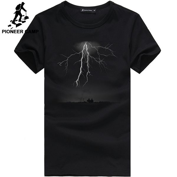 Pioneer Camp Lightning Printed T -Shirt Men Black T Shirt Mens Fashion Men T Shirts Casual Brand Clothing Cotton 3d Tshirt 405043
Pioneer Camp Lightning Printed T -Shirt Men Black T Shirt Mens Fashion Men T Shirts Casual Brand Clothing Cotton 3d Tshirt 405043