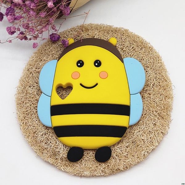 новые силиконовые cute bee детские игрушки прорезыватель зубные воротник pacifier клипы chew supplies
новые силиконовые cute bee детские игрушки прорезыватель зубные воротник pacifier клипы chew supplies
