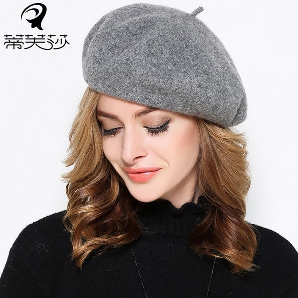 new arrival berets hat female cap joker british solid color wool hat fashion cap korean tide painter octagonal b-7689, Blue;gray
new arrival berets hat female cap joker british solid color wool hat fashion cap korean tide painter octagonal b-7689, Blue;gray