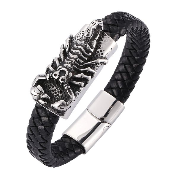 fashion silver scorpion animal bracelet for men wide leather wrap bracelets bangles handmade punk jewelry gift sp0277, Golden;silver
fashion silver scorpion animal bracelet for men wide leather wrap bracelets bangles handmade punk jewelry gift sp0277, Golden;silver