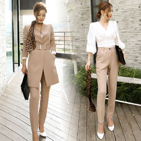 suit female new style casual uniform temperament office business suit formal overalls long pants elegant two-piece, Gray
suit female new style casual uniform temperament office business suit formal overalls long pants elegant two-piece, Gray