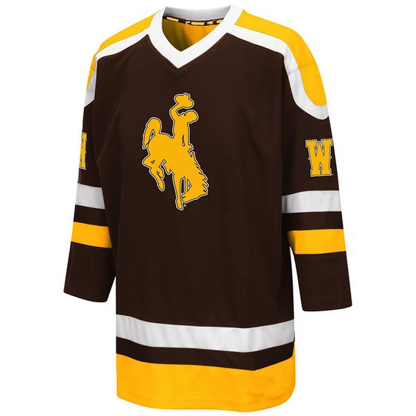custom wyoming cowboys men's mr. plow brown gold white hockey jersey stitched any name any number size s-xxxl, Black
custom wyoming cowboys men's mr. plow brown gold white hockey jersey stitched any name any number size s-xxxl, Black
