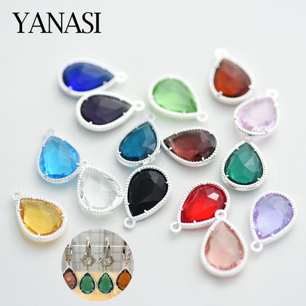 teardrop crystal glass charm pendant accessories for earrings necklace jewelry findings making handmade diy woman eawires, Bronze;silver
teardrop crystal glass charm pendant accessories for earrings necklace jewelry findings making handmade diy woman eawires, Bronze;silver