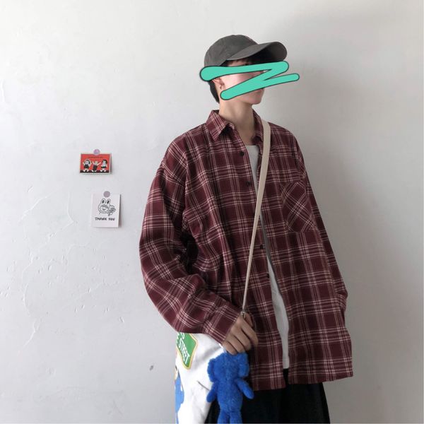 men's shirts autumn/winter 2019 new slim plaid versatile shirt loose casual lapel fashion personality youth men's wear, White;black
men's shirts autumn/winter 2019 new slim plaid versatile shirt loose casual lapel fashion personality youth men's wear, White;black