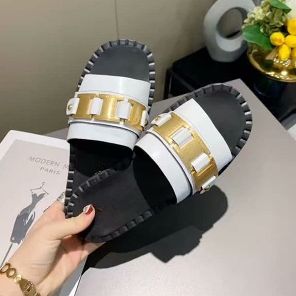 mental chain summer 2020 women slippers leather ladies slides magnetische voetbrace round toe summer flat sandals cute slippers, Black
mental chain summer 2020 women slippers leather ladies slides magnetische voetbrace round toe summer flat sandals cute slippers, Black