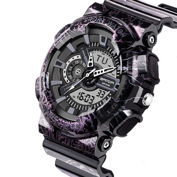camouflage multifunctional luminous electronic watch waterproof sports couple watches, Slivery;brown
camouflage multifunctional luminous electronic watch waterproof sports couple watches, Slivery;brown