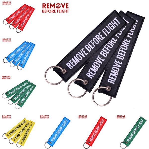 Remove Before Flight Luggage Tag Keychain Air Pendant Tube Label Nice Canvas Specile Souvenir Keychains Ring Metal Circle Luggage E22101